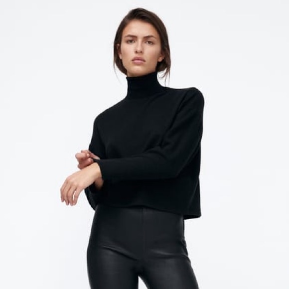 Zara Sweaters - Zara Cropped Turtleneck Sweater NWOT